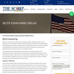 Best IELTS Coaching in Delhi, Training Institute - Scorp Overseas