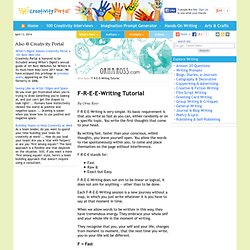 Free Writing Tutorial - F-R-E-E-Writing Tutorial
