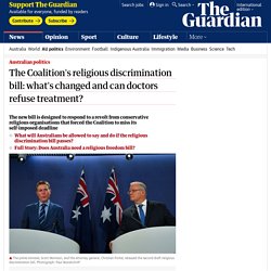 The Coalition's religious discrimination bill: what's changed and can doctors refuse treatment?