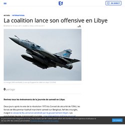 Des avions français survolent la Libye