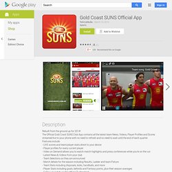 Gold Coast SUNS Official App