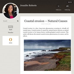 Coastal erosion – Natural Causes