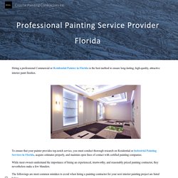 Coastal Painting Contractors Inc