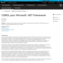COBOL pour Microsoft .NET Framework