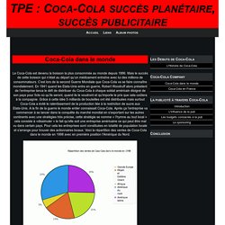 Coca-Cola dans le monde - TPE : Coca-Cola succès planétaire, succès publicitaire