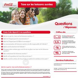 Coca-Cola France : FAQ sur la taxe
