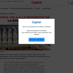 Coca-Cola à la recherche de la boisson du futur