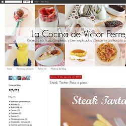 La cocina de Víctor Ferrer: Steak Tartar. Paso a paso.
