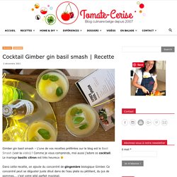 Cocktail Gimber gin basil smash