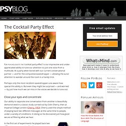 The Cocktail Party Effect