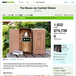 The Mason Jar Cocktail Shaker