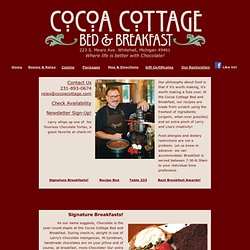 Cocoa Cottage B&B Award Winning Cuisine!