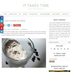 Coconut Coffee Ice Cream - It Takes Time