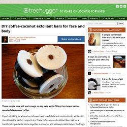 DIY coffee-coconut exfoliant bars for face and body
