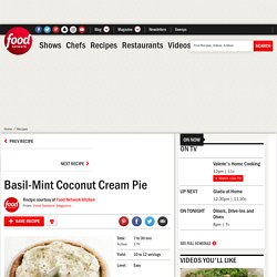 Basil-Mint Coconut Cream Pie Recipe