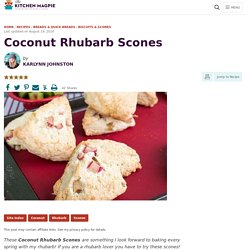 Coconut Rhubarb Scones
