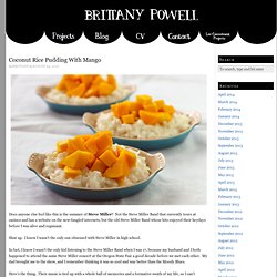 Coconut Rice Pudding With Mango