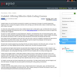 Codakid: Offering Effective Kids Coding Courses