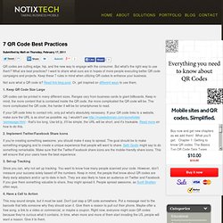 7 QR Code Best Practices