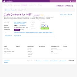 Code Contracts for .NET extension