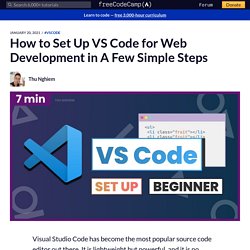 How to Set Up VS Code for Web Development in A Few Simple Steps