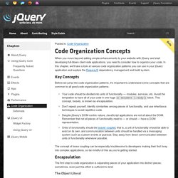 Code Organization Concepts
