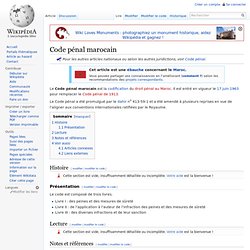 Code pénal marocain