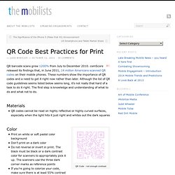 QR Code Best Practices in Print
