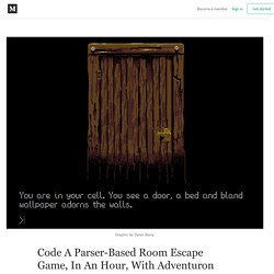 Code A Room Escape Game, In An Hour, With Adventuron