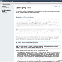 Code Signing Guide: Code Signing Tasks