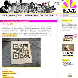 QR Code Stencil Generator and QR Hobo Codes