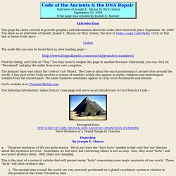 Code of the Ancients & the DNA Repair