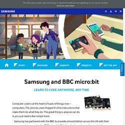Code on the go with Samsung & micro:bit