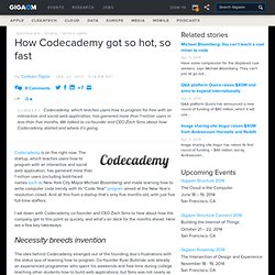 How Codecademy got so hot, so fast