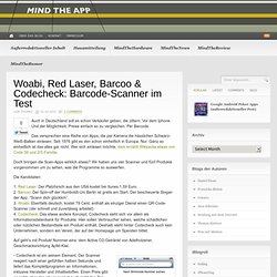 Woabi, Red Laser, Barcoo & Codecheck: Barcode-Scanner im Test 