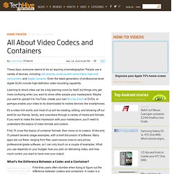 All About Video Codecs and Containers - Page 2
