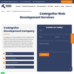 CodeIgniter Web Development Services