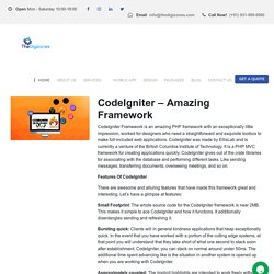 CodeIgniter Framework – Amazing PHP Framework