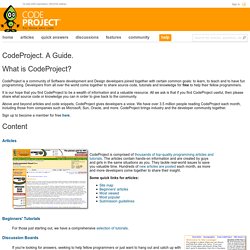 CodeProject. A Guide.