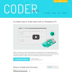 Coder for Raspberry Pi