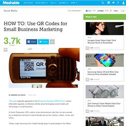 Use QR Codes for Small Business Marketing