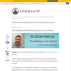 The Codeship Workflow – Developing a new feature