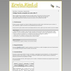 Código fuente completo de este sitio - Erwin.Ried.cl / art culo