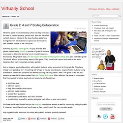 Grade 2, 4 and 7 Coding Collaboration » Virtually School