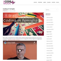 Coding in famiglia - CodeMOOC