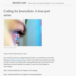 Coding for Journalists: A four-part series