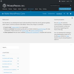 PHP Coding Standards – Make WordPress Core