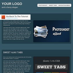 Coding A CSS3 & HTML5 One Page Template