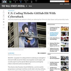 U.S. Coding Website GitHub Hit With Cyberattack