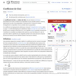 Coefficient de Gini